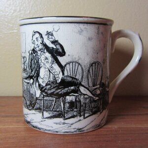 9 oz Gray's Pottery Stoke-on-Trent vintage Tom & Jerry mug (W5376)